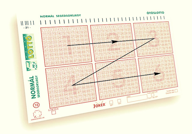 Lottószelvény a számok bűvöletében - Forrás: szerencsejatek.hu
