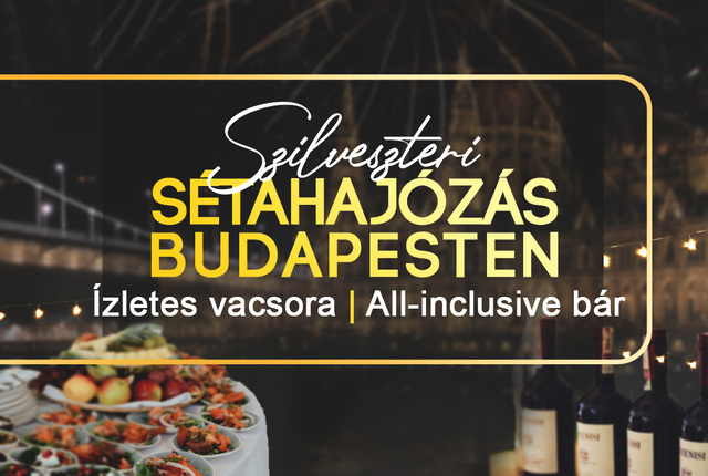 Szilveszteri vacsora és sétahajózás Budapesten