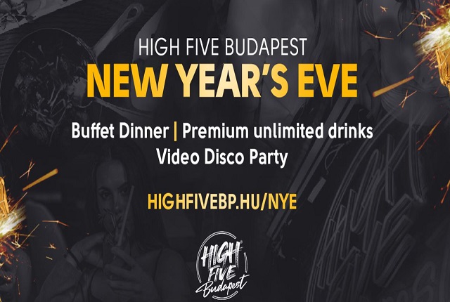 High Five Budapest: Szilveszteri svédasztalos vacsora és korlátlan prémium italfogyasztás